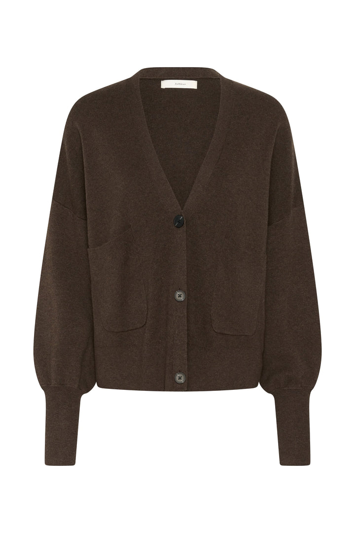 Cardigan à boutons et poches plaquées Tenley vue de face pour femme Inwear