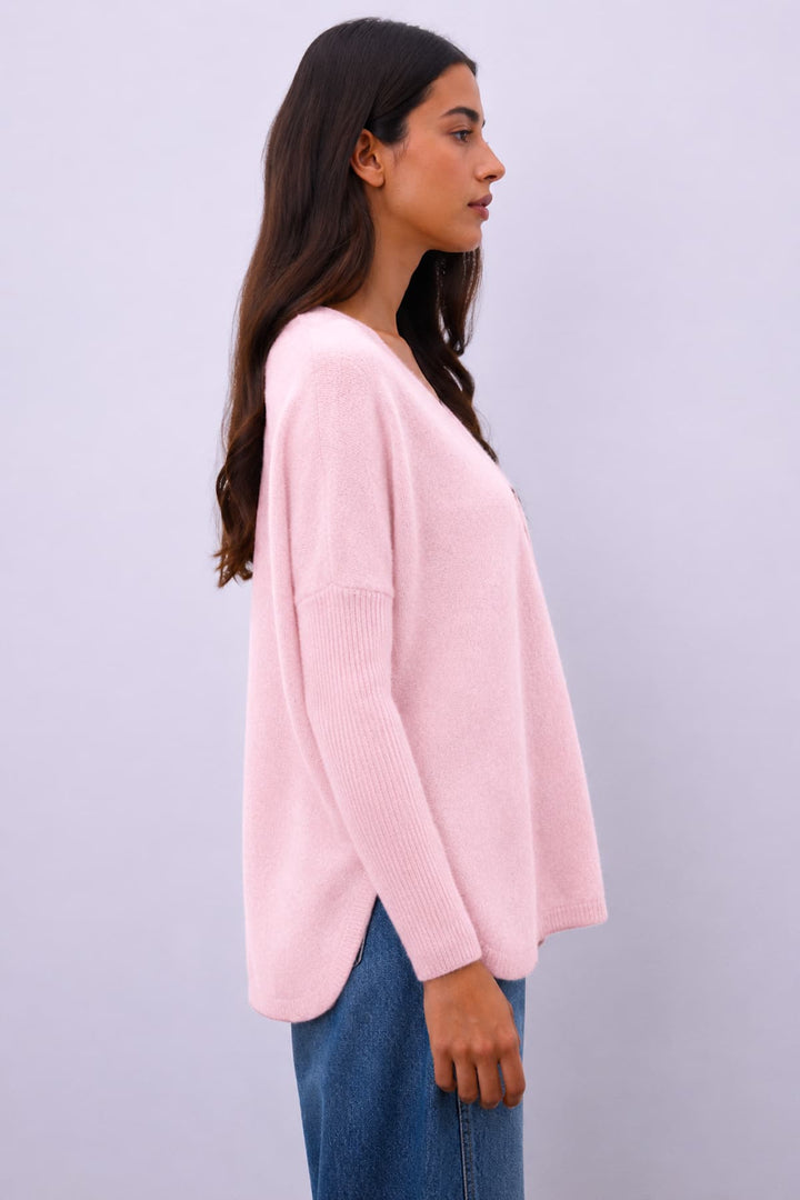 Cardigan Alicia ample à col en V pour femme Not Shy