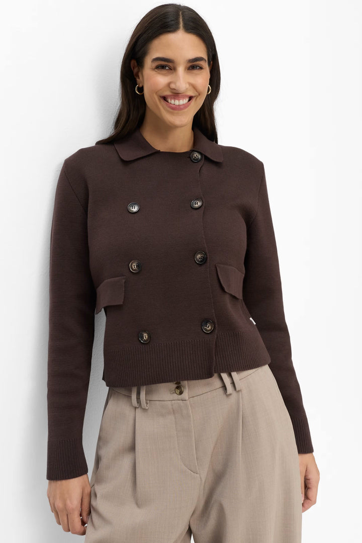 Cardigan Anni structuré à double boutonnage pour femme Brax