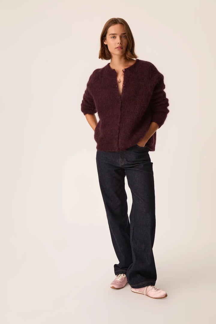 Cardigan Bea ample en kid mohair et laine mérinos pour femme Des Petits Hauts