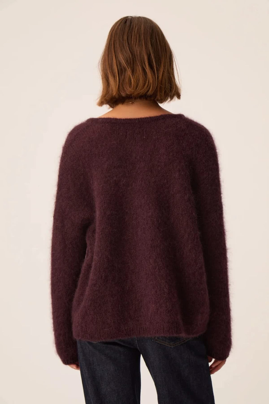 Cardigan Bea ample en kid mohair et laine mérinos pour femme Des Petits Hauts