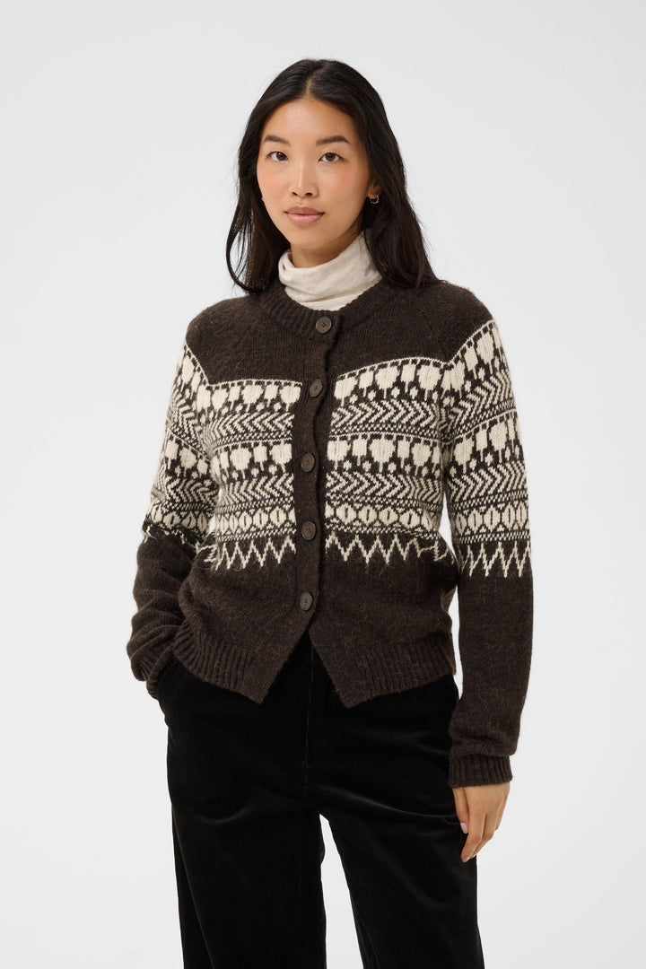Cardigan Charmaine à motif jacquard pour femme Part Two