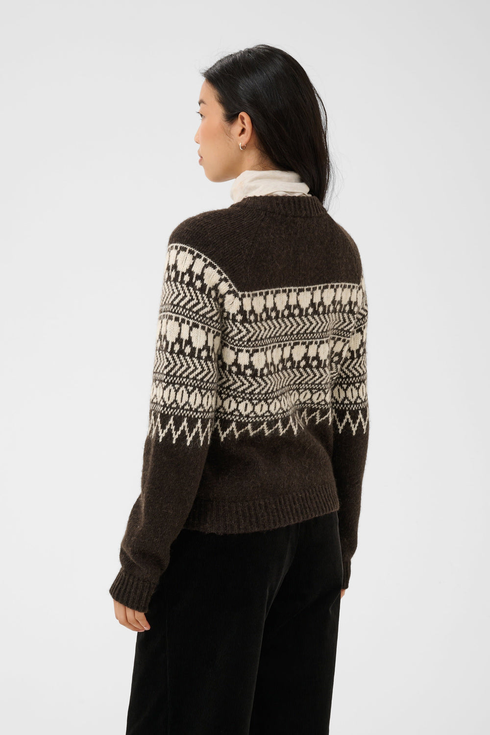 Cardigan Charmaine à motif jacquard pour femme Part Two