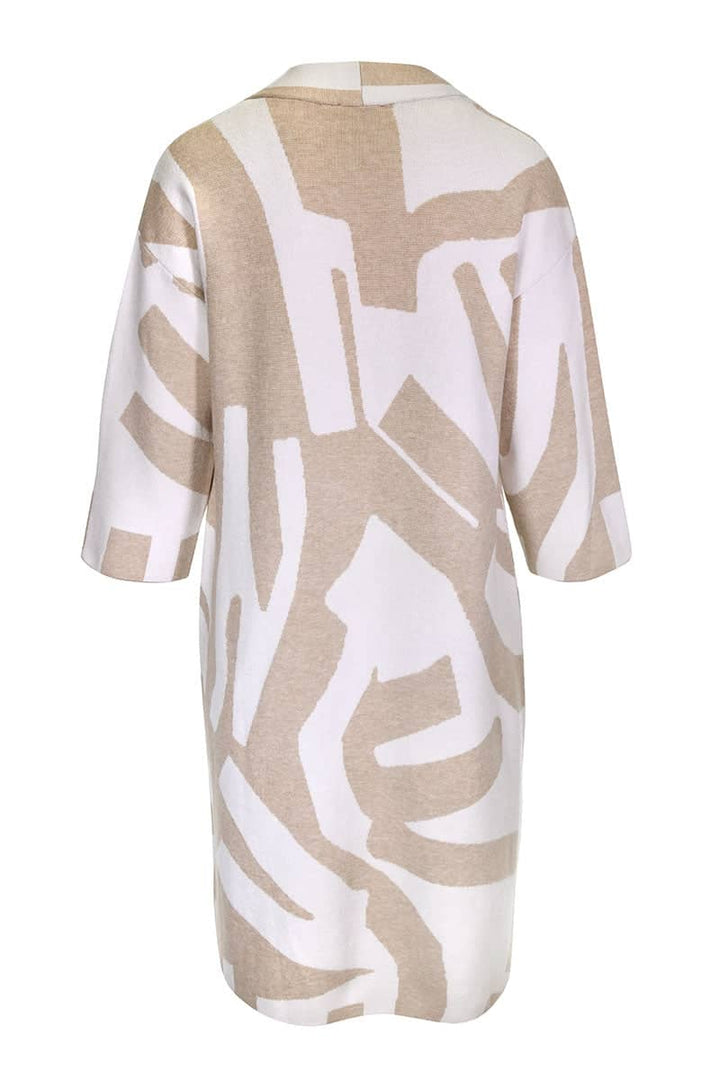 Cardigan long à motif abstrait pour femme kennys
