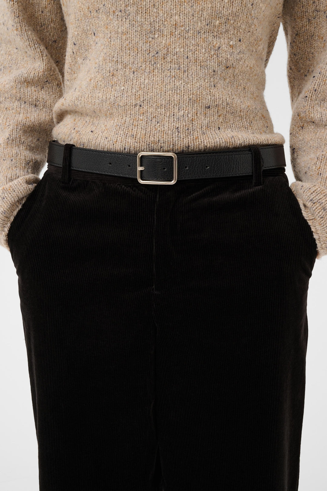 Ceinture Cicce fine à boucle rectangulaire pour femme Part Two