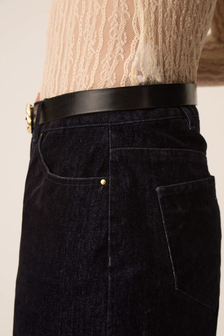 Ceinture en cuir Naomi vue de face pour femme Des Petits Hauts