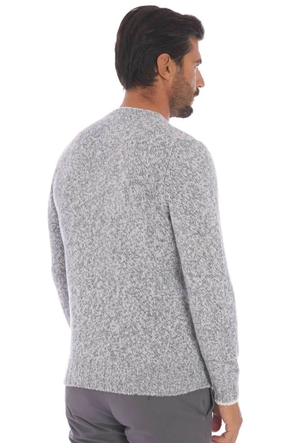 Men's crew-neck wool sweater Gran sasso