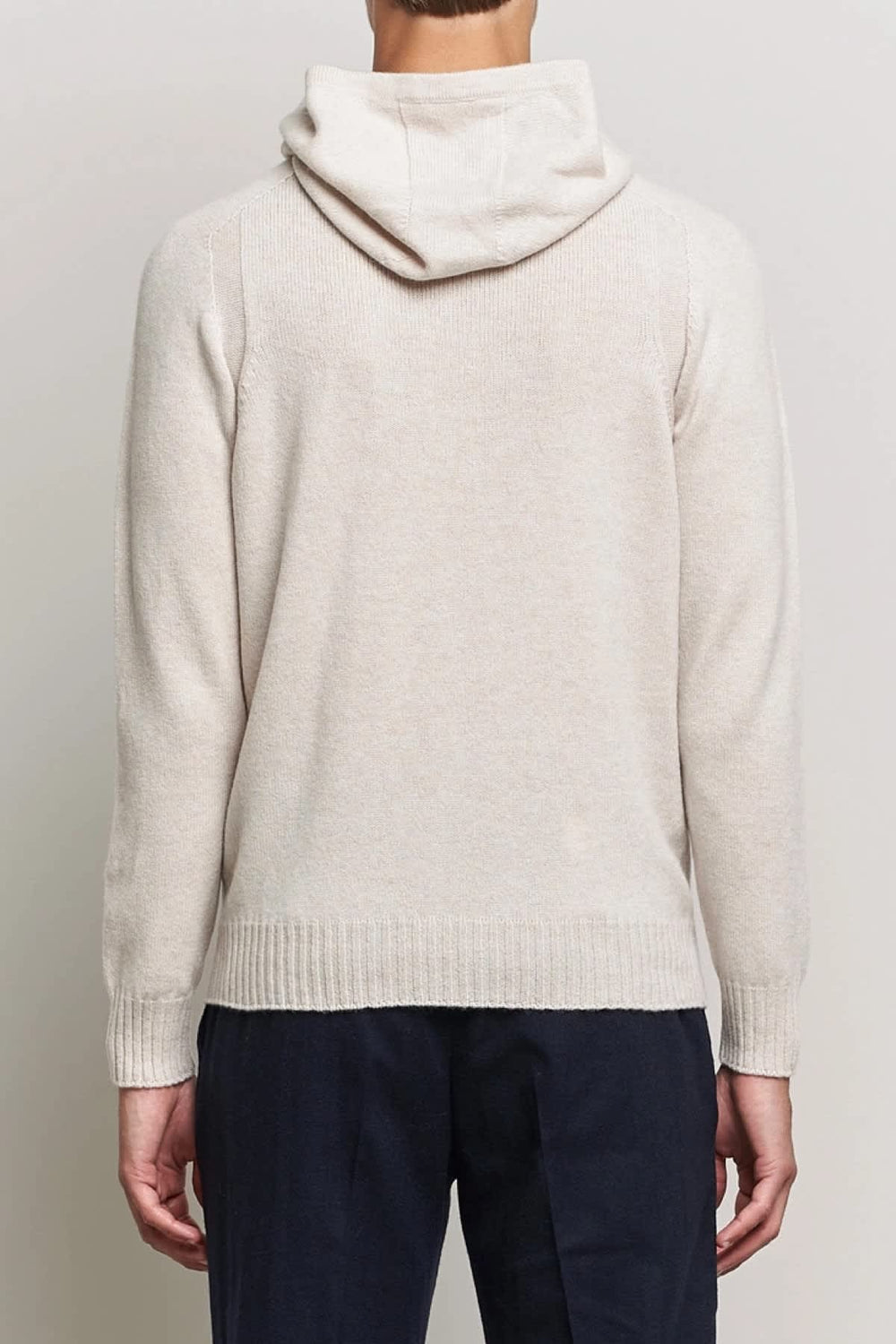 Men's virgin wool hooded sweater Gran sasso