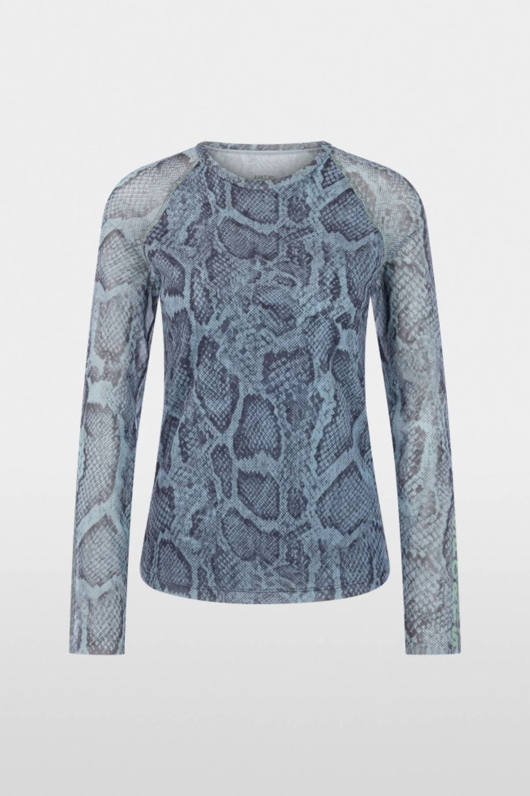 Vue de dos chandail en maille Marc Cain pour femme gris avec détails en relief - Valérie Simon