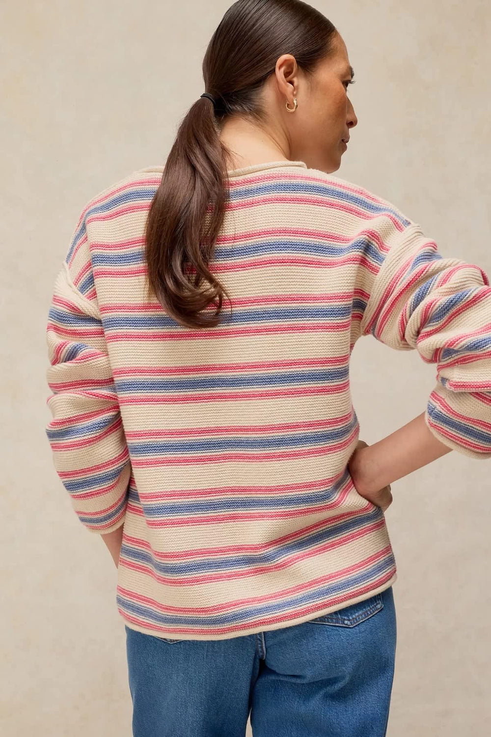 Vue portée chandail rayé multicolore femme White Stuff - Valérie Simon