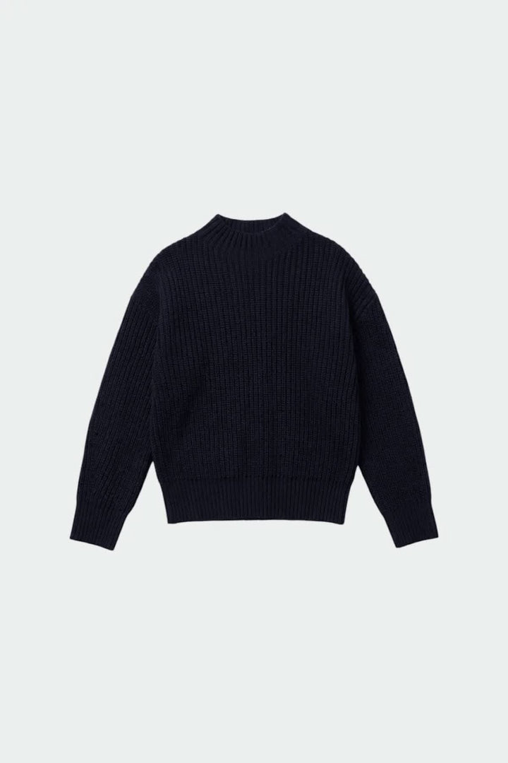 Chandail en tricot côtelé à col montant pour femme Indi &amp; cold