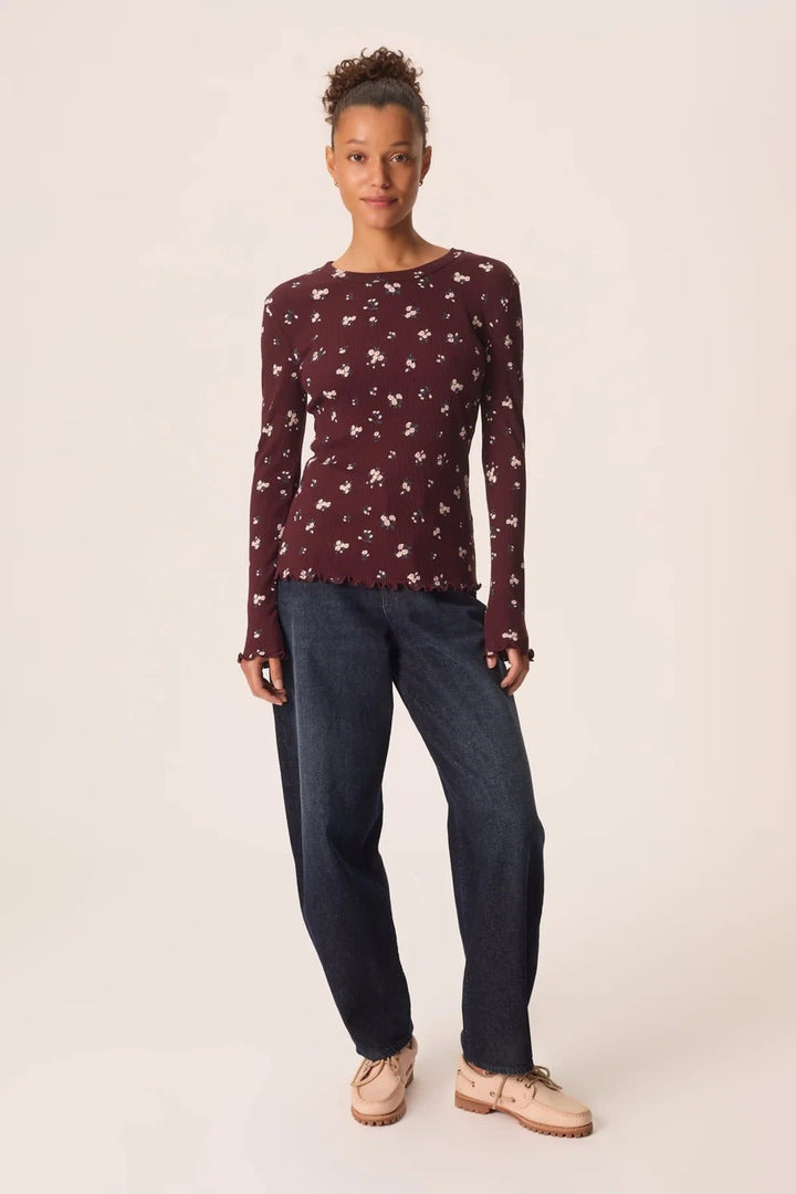 Chandail Kali côtelé à imprimé floral pour femme Des Petits Hauts