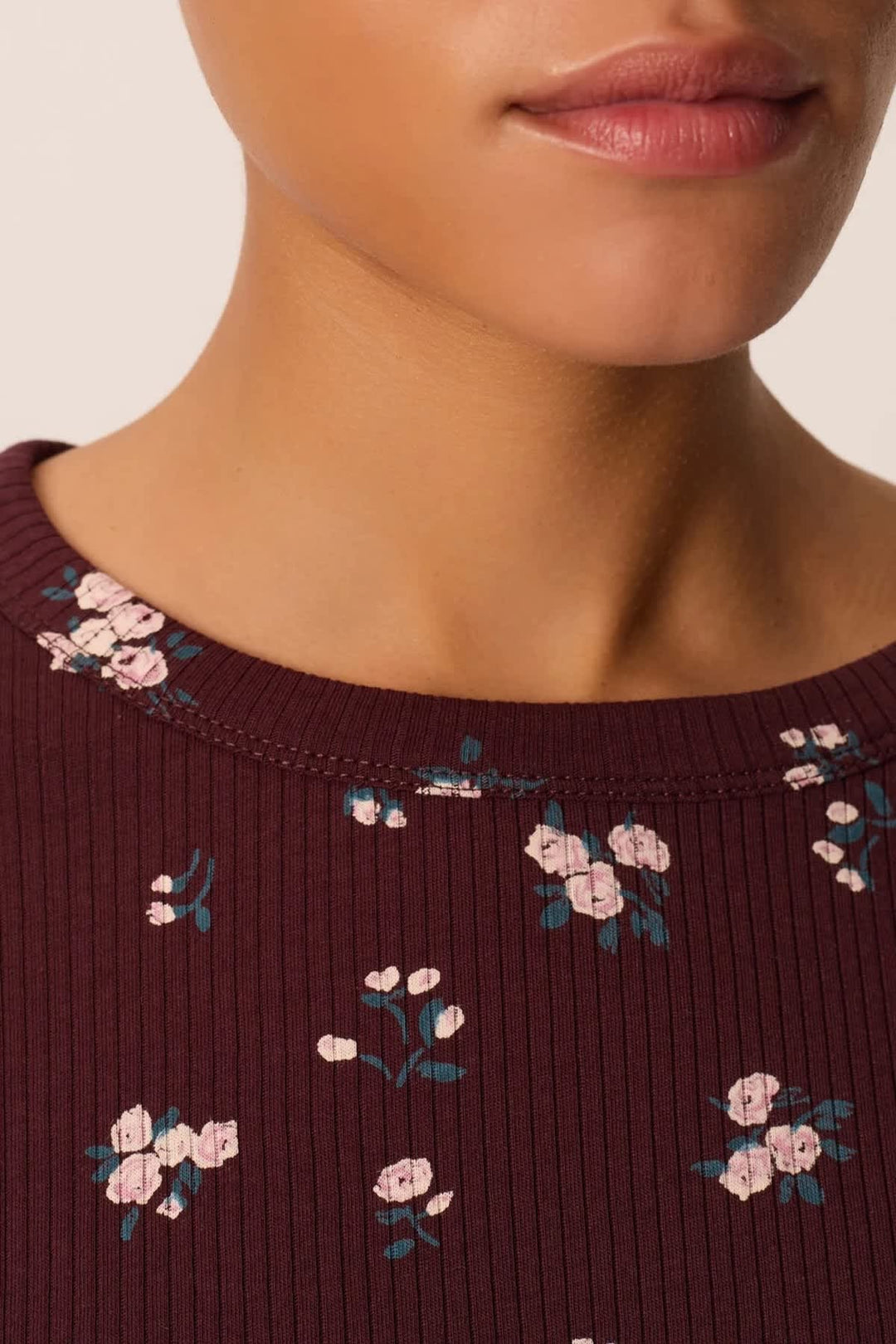 Chandail Kali côtelé à imprimé floral pour femme Des Petits Hauts