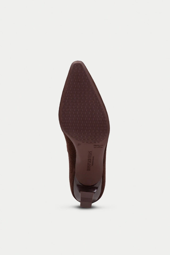Chaussures de ville Dalia à talon effet léopard vue de côté pour femme Hispanitas