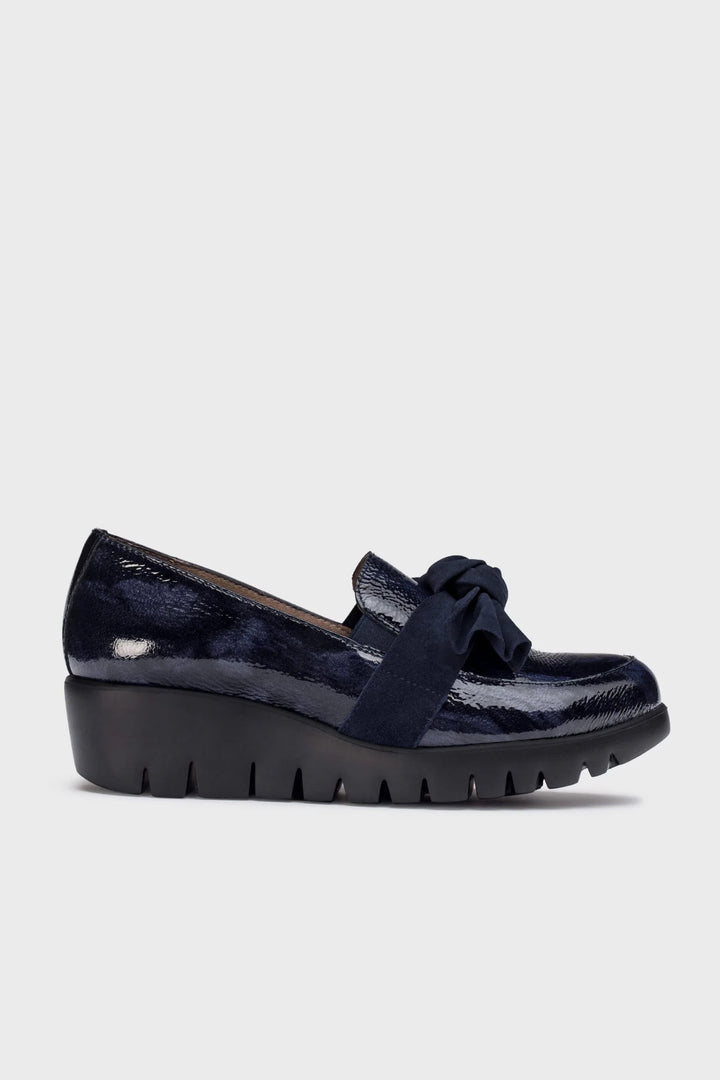 Chaussures de ville vernies à nœud pour femme Wonder