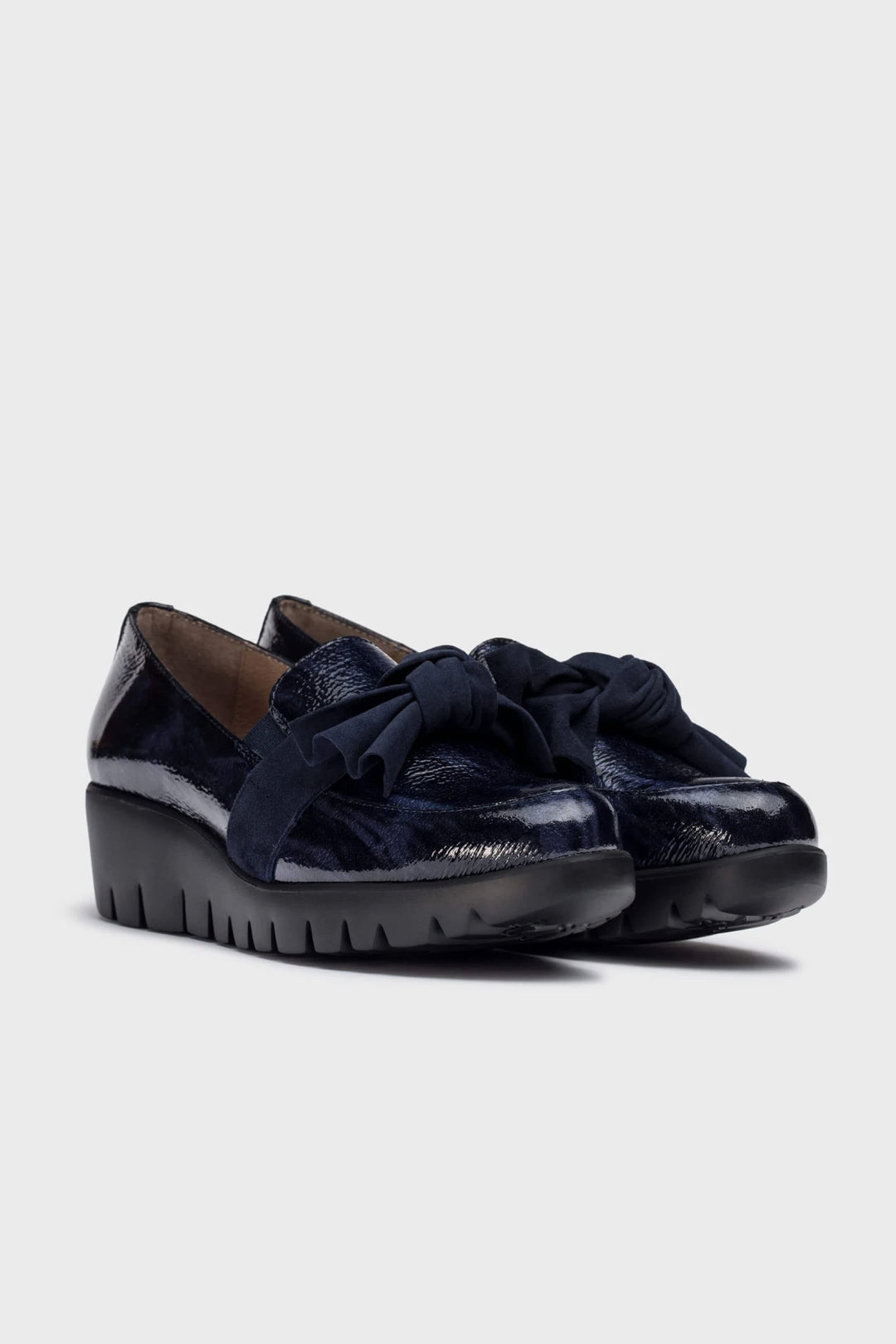 Chaussures de ville vernies à nœud pour femme Wonder