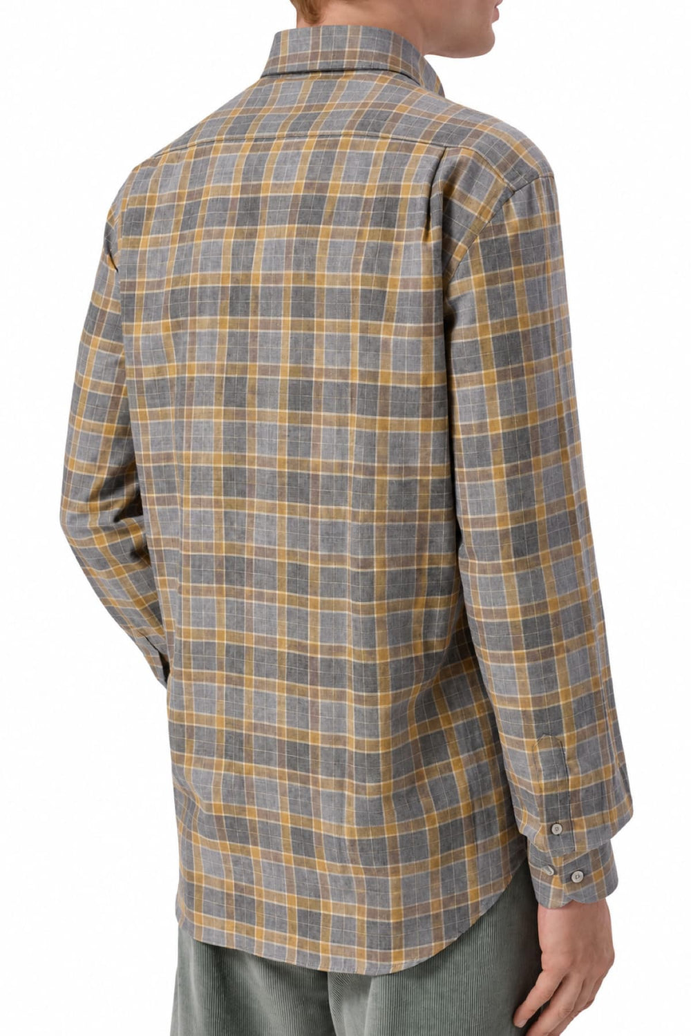 Men's plaid shirt, front view, Paul and Shark