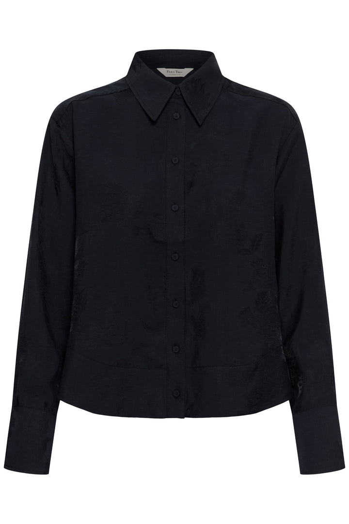 Chemise Carolla à motif floral ton sur ton avec col vue de face pour femme Part Two