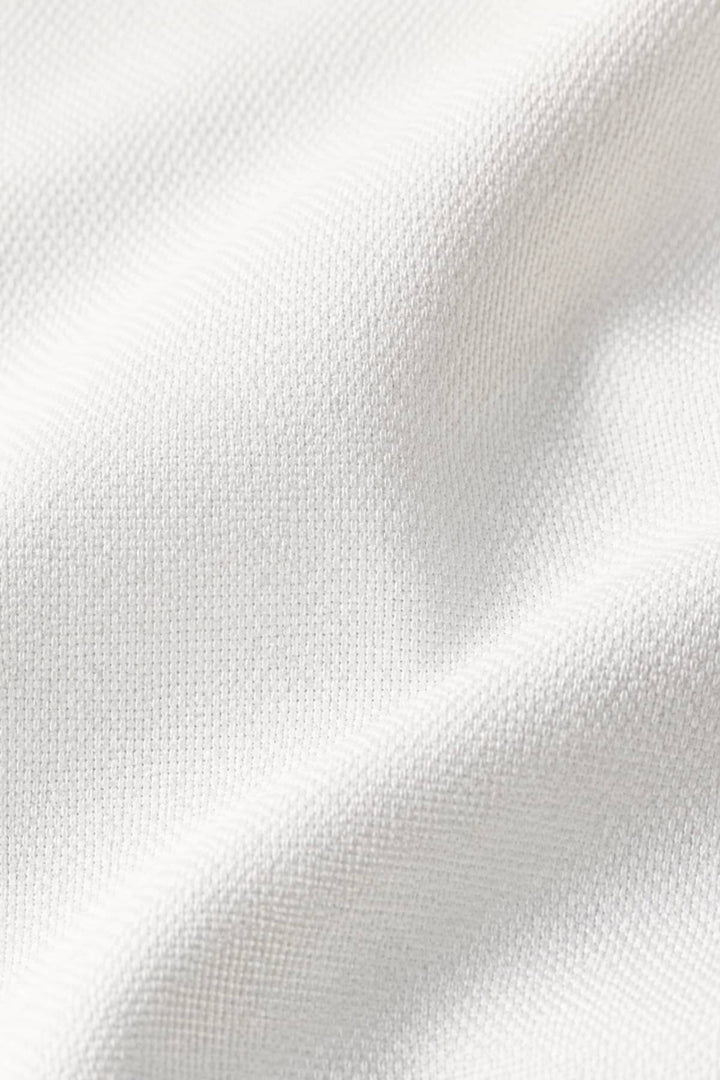 Vue de face chemise Eton pour homme blanc texturé - Valérie Simon