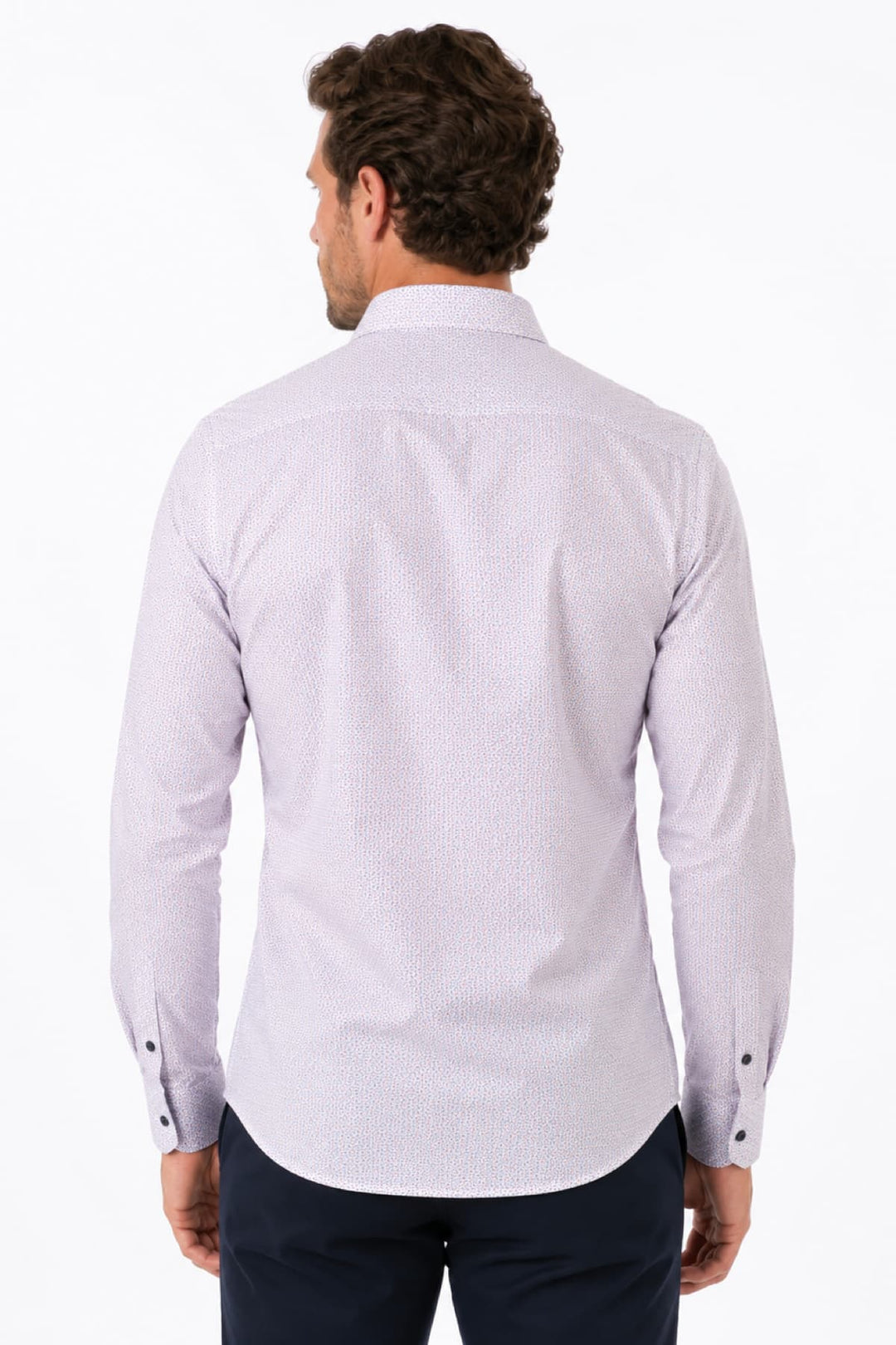 Vue de face chemise sport Lief Horsens pour homme imprimé floral - Valérie Simon
