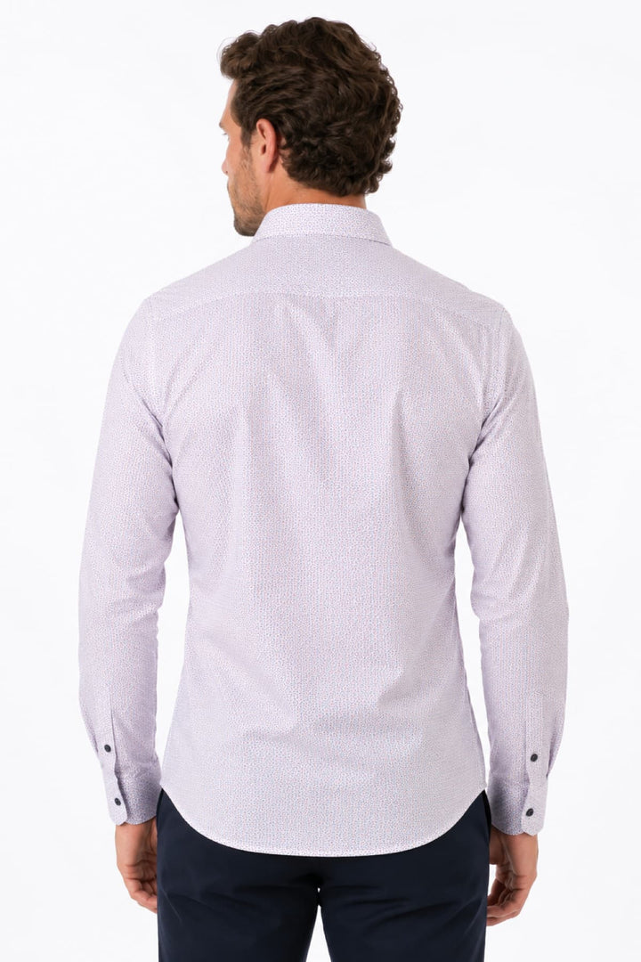 Vue de face chemise sport Lief Horsens pour homme imprimé floral - Valérie Simon