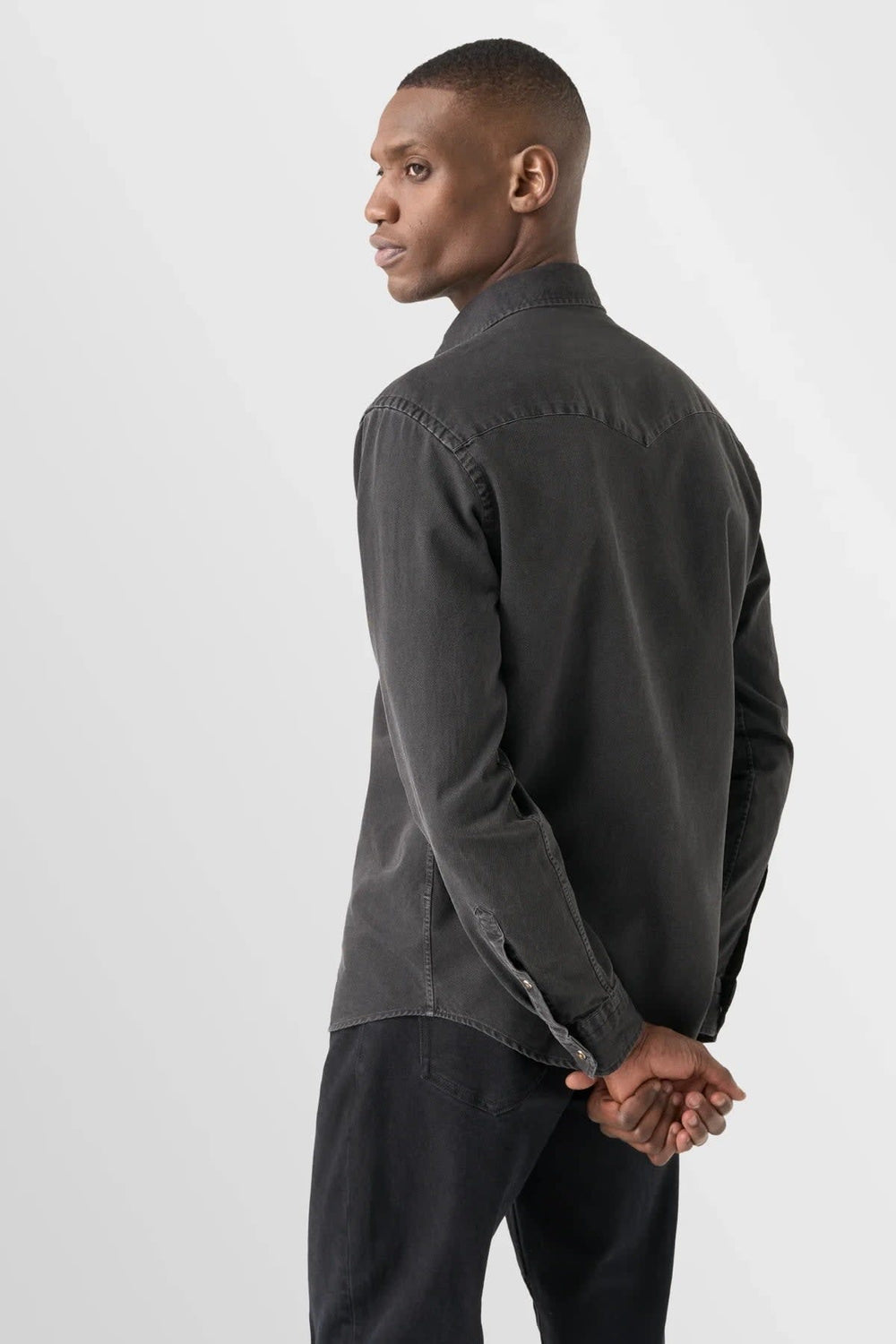 Eton men's western sport shirt, front view