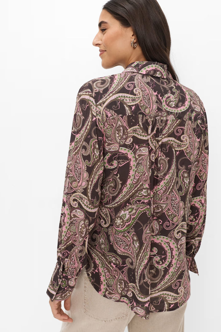 Chemise Vic à imprimé cachemire vue de face pour femme Brax