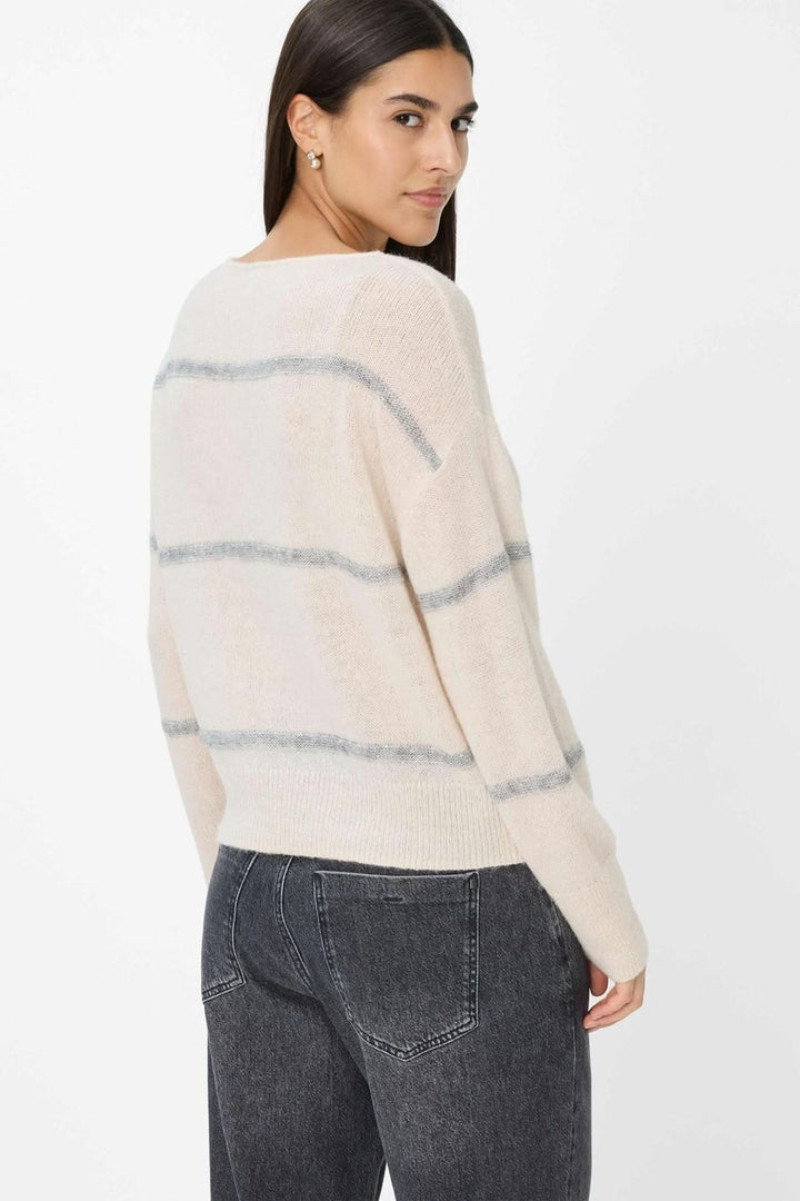 Tricot à larges rayures