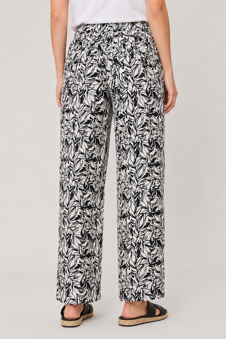 Maine Flowing Pants with Botanical Print