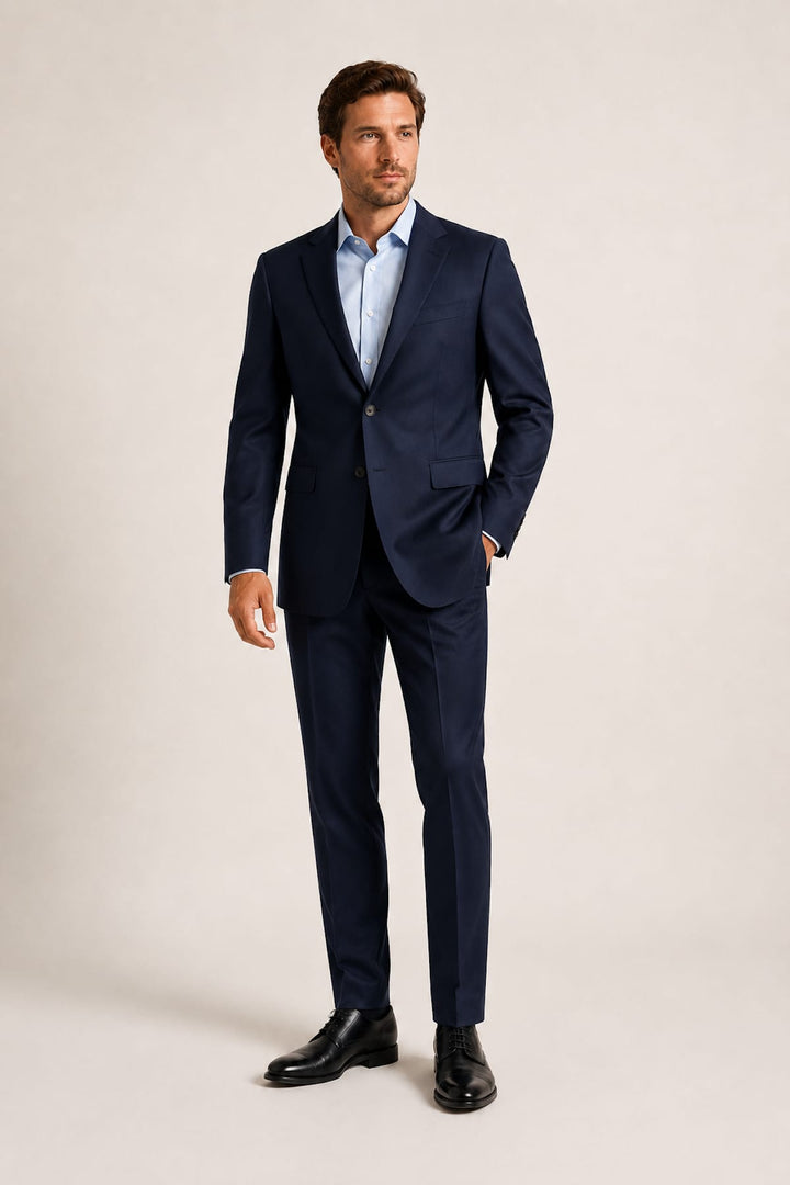 Modern full-front view in gray wool for men by ATELIER - Valérie Simon