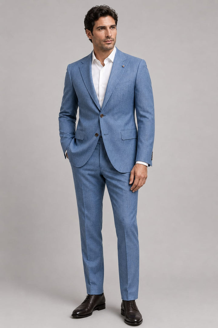 Full-length textured front view of Jack Victor men&