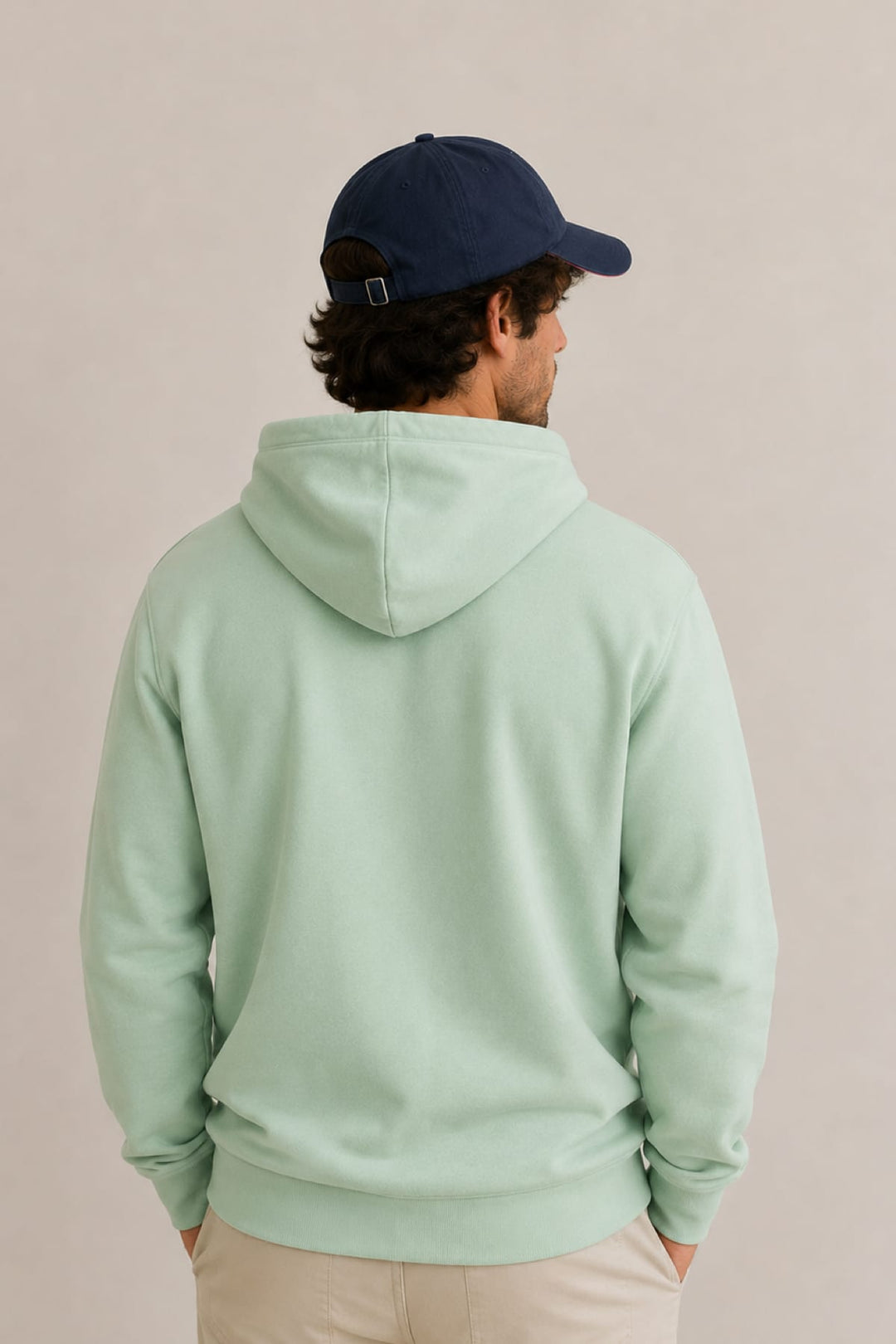 Front view Fleece cotton sweater of a gray Tom Tailor men&