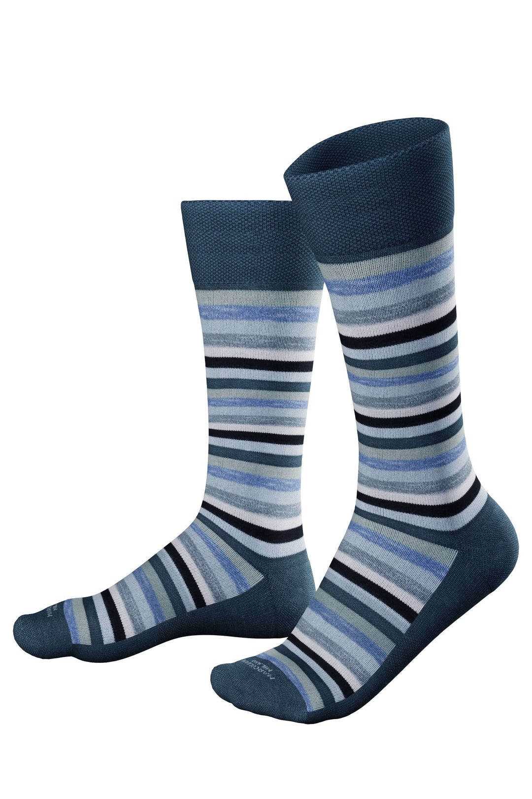 Bas mi-haut à rayures multicolores, confortables et stylés, parfaits pour compléter vos tenues.