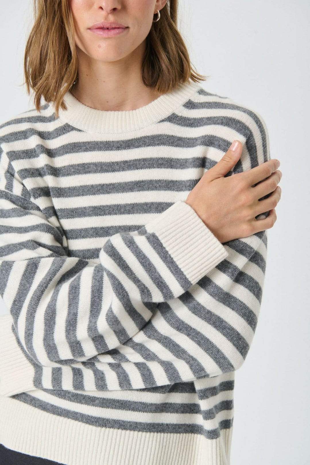 Chandail de laine rayé