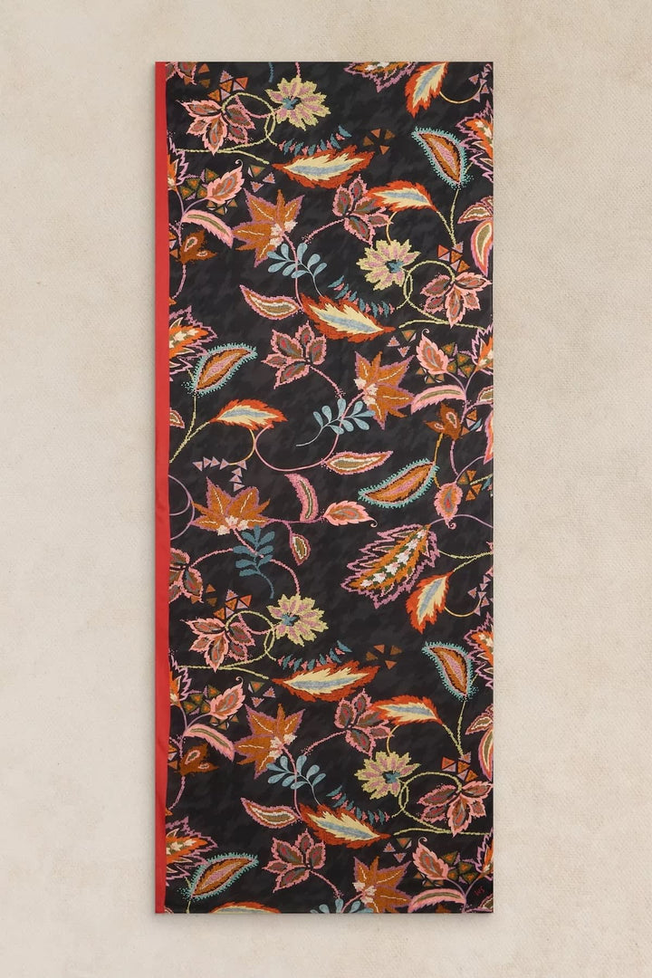 Foulard à imprimé floral multicolore vue de face pour femme White Stuff