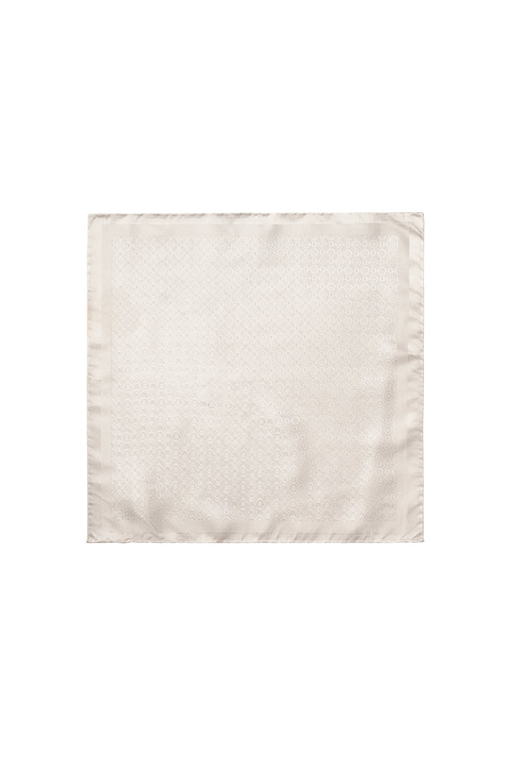 Foulard de poche en soie texturée Eton homme rouge vue détaillée - Valérie Simon