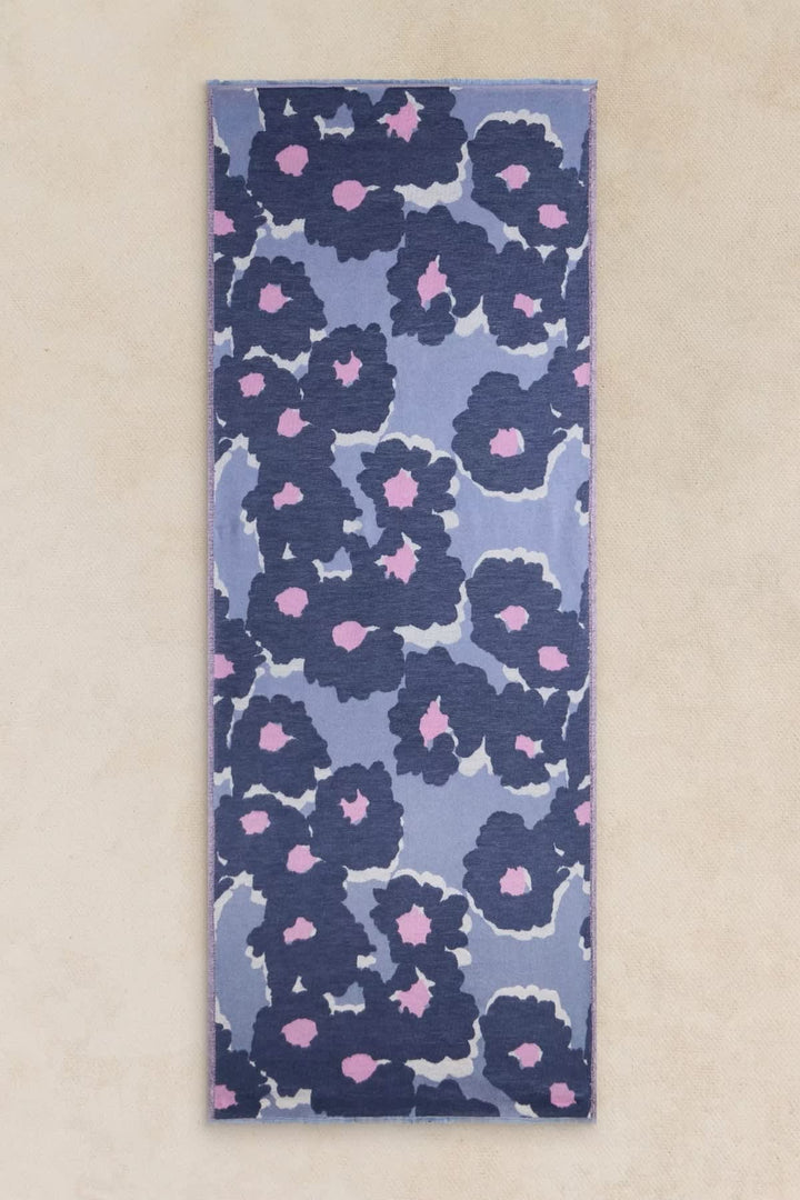 Selma floral print scarf front view for women White Stuff