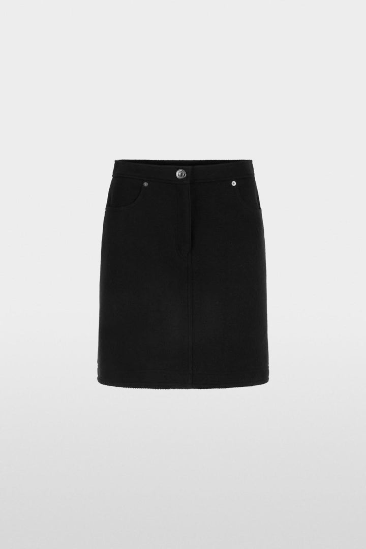 Mini-jupe en laine vierge