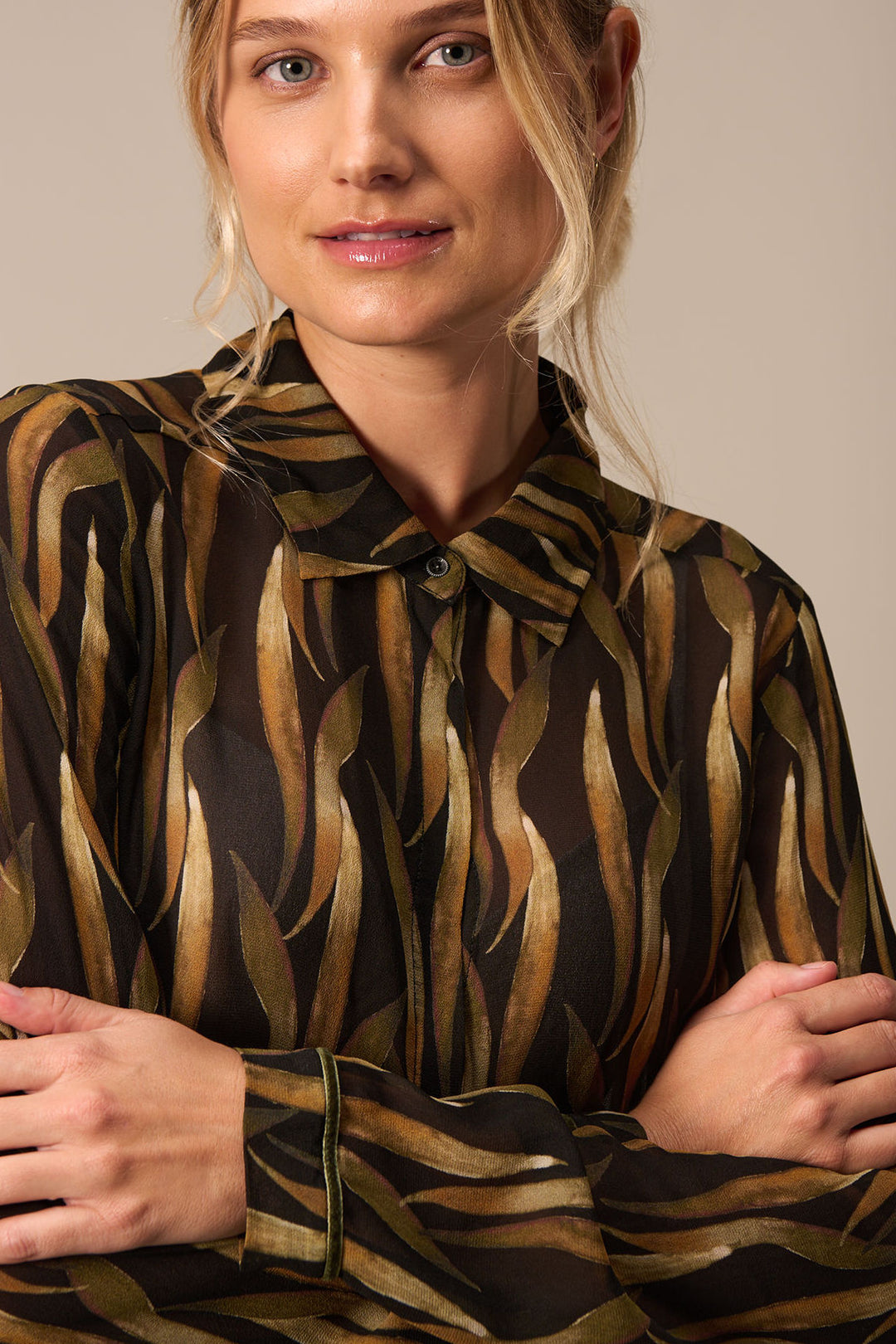 Blouse imprimé végétaux