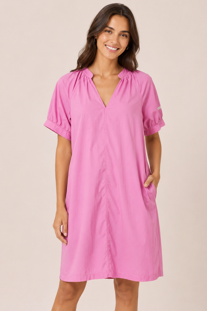 Louisa Summer Dress with Puff Sleeves