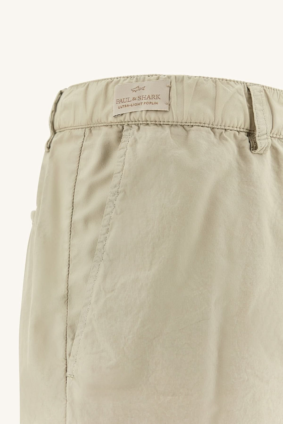 Ultra-lightweight cotton poplin Bermuda shorts