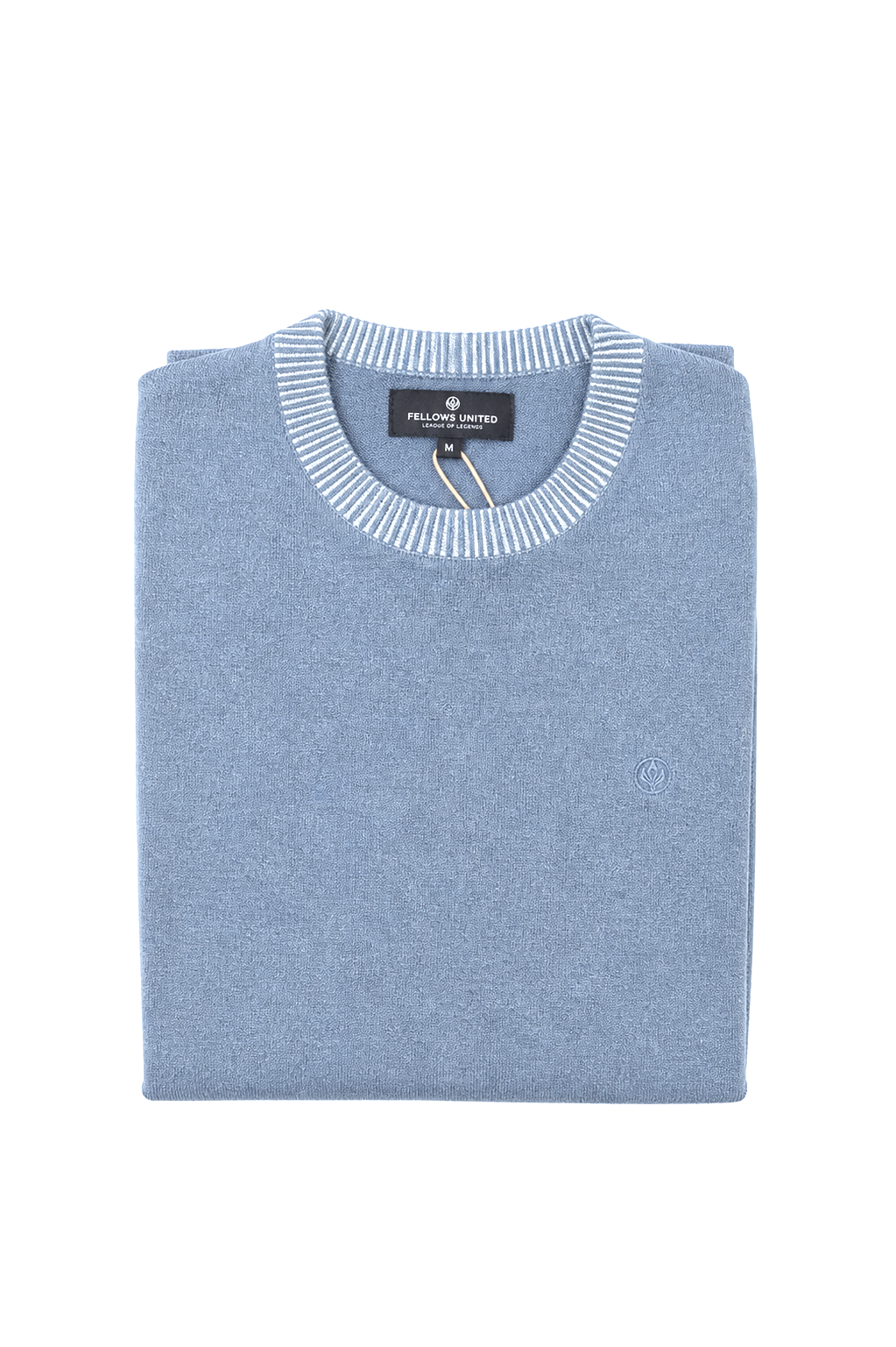 Sweater with a contrasting neckline