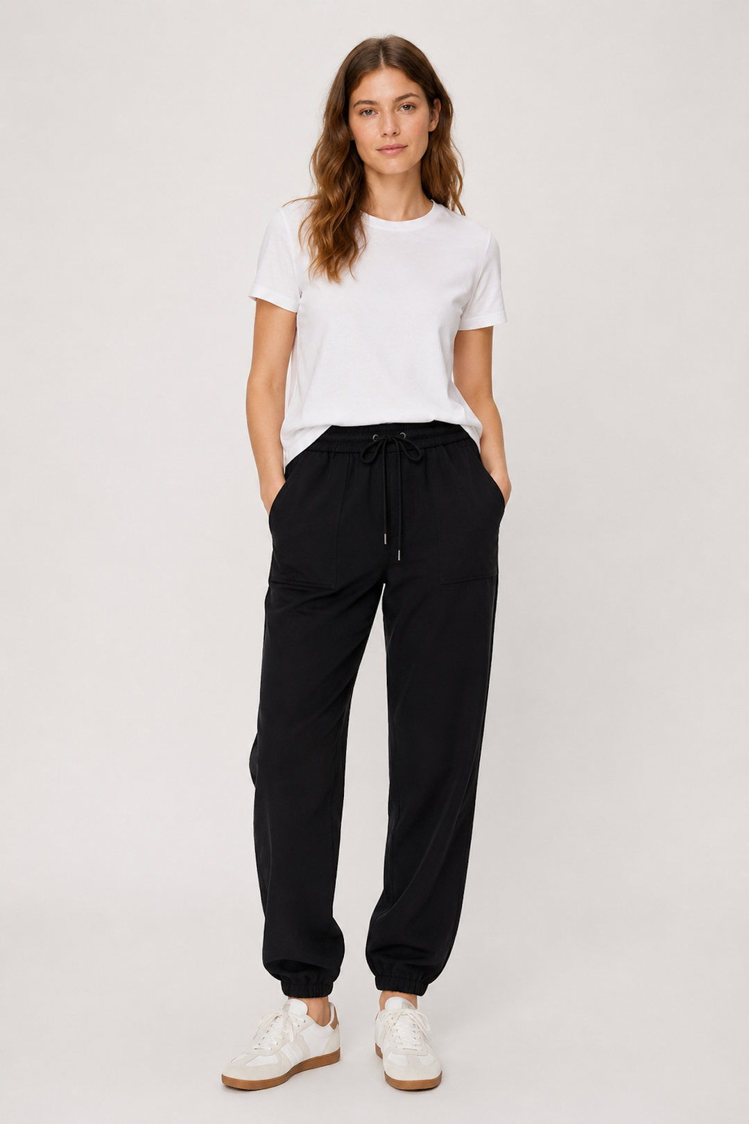Pantalon jogger en tissu extensible