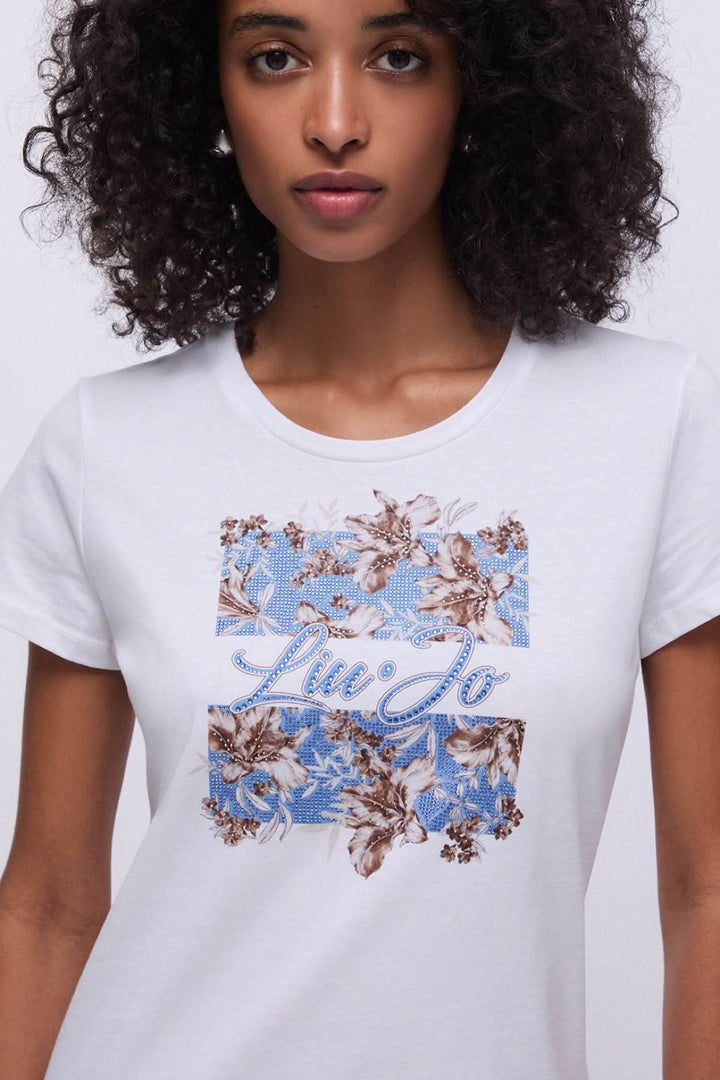 Short-sleeve T-shirt with graphic print