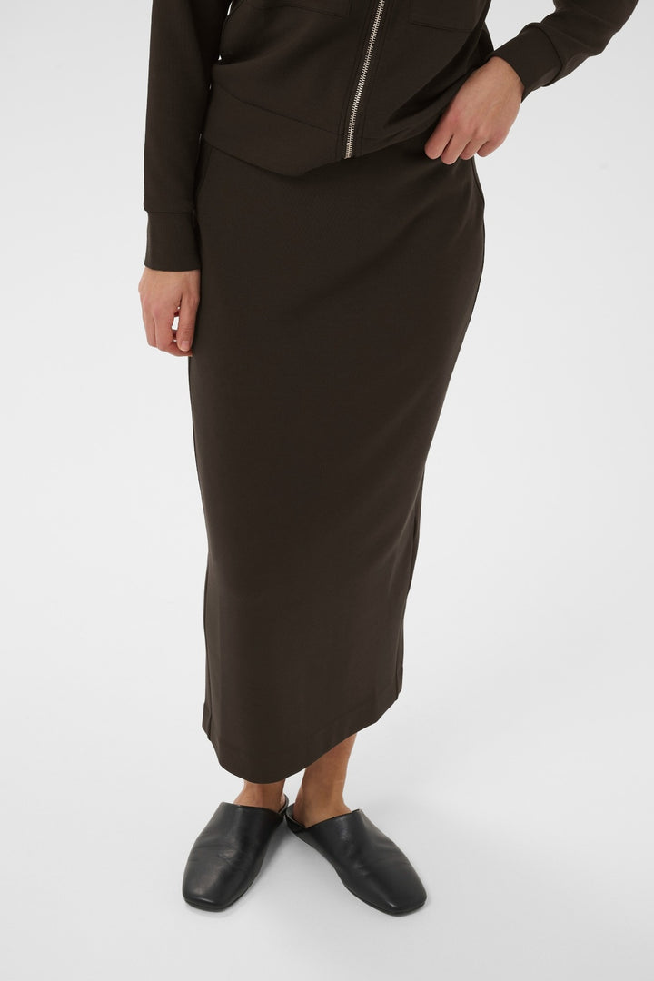 Jupe midi droite Aida