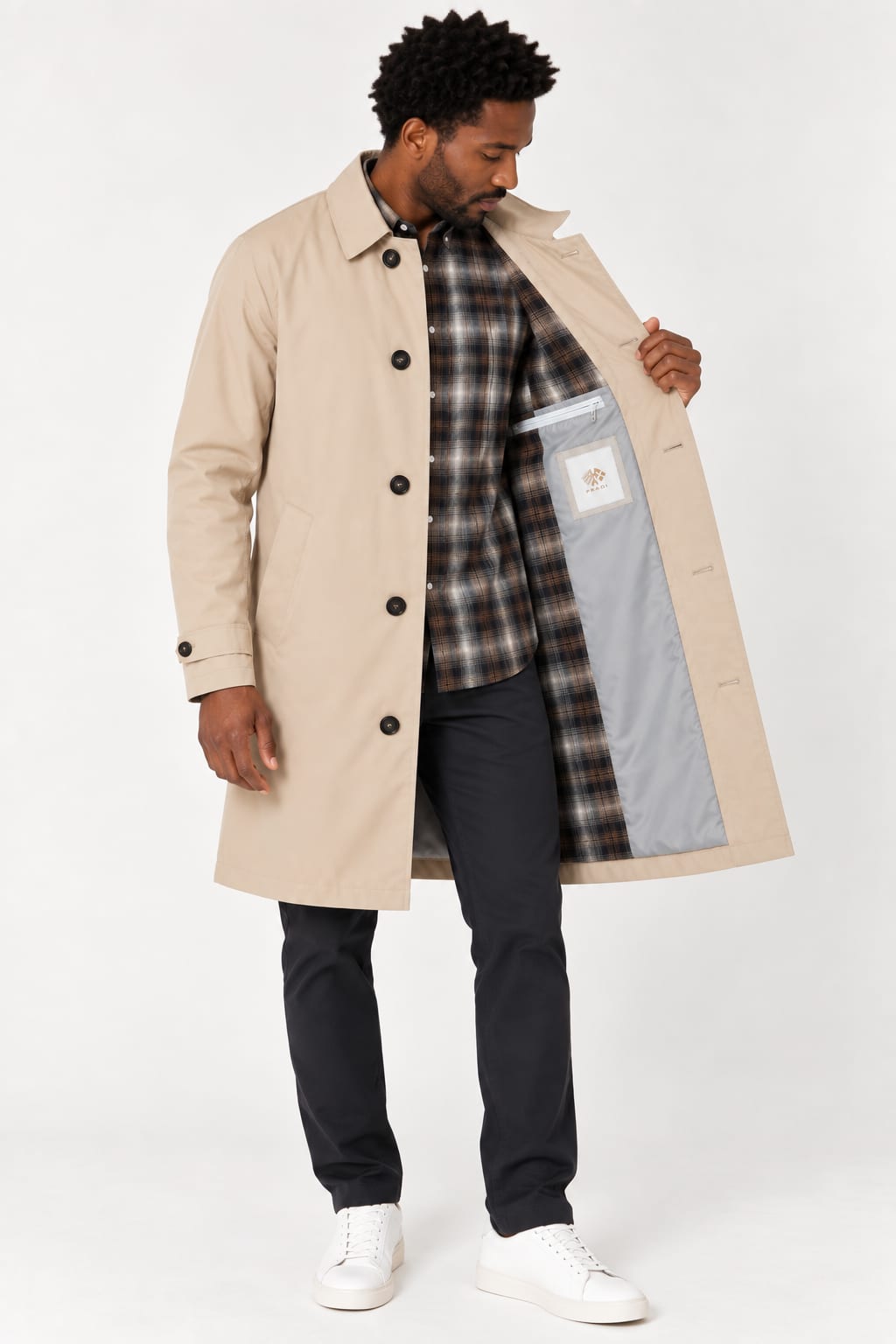 Imperméable long pour homme Fradi
