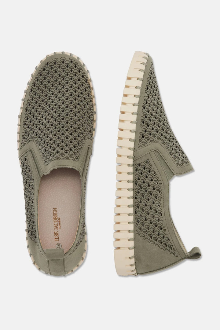 Chaussure slip-on perforée