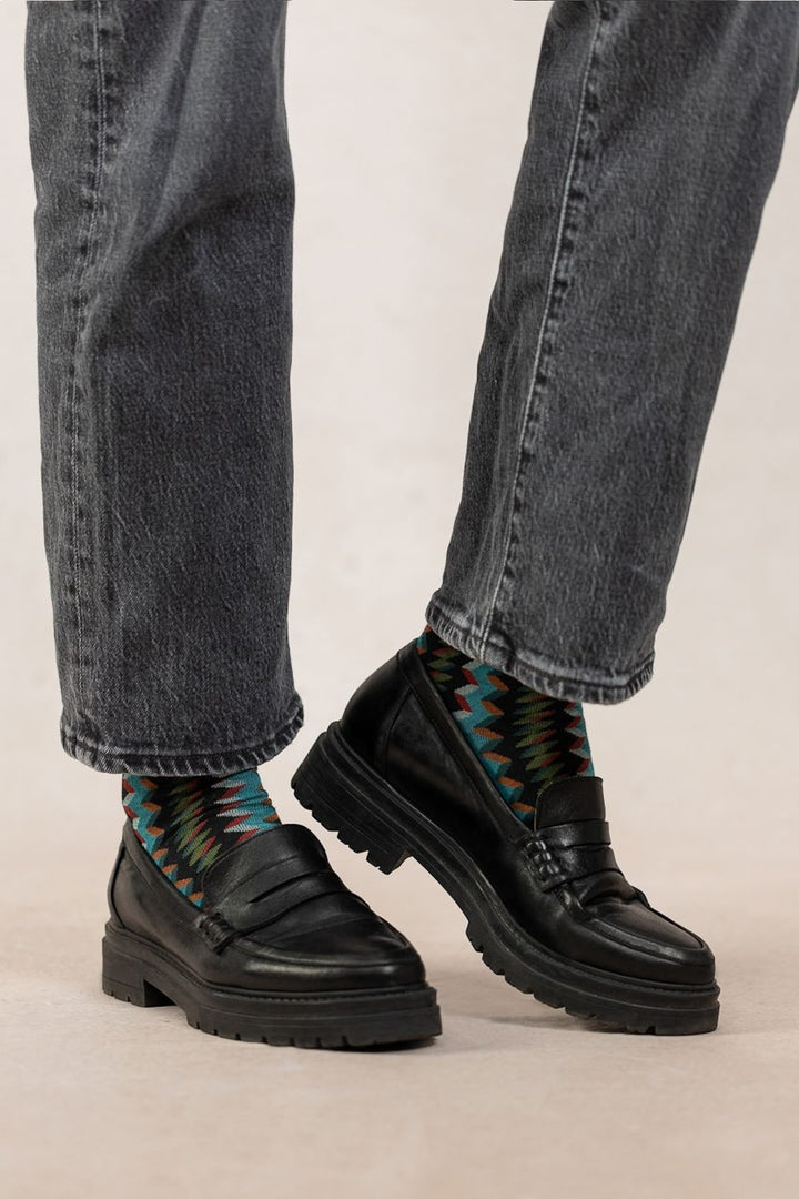 Chaussettes zigzag