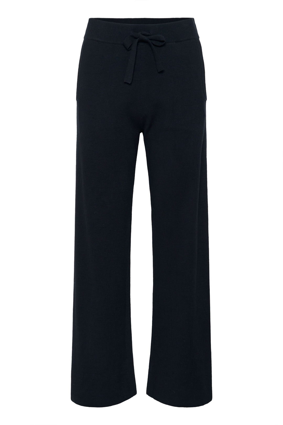 Pantalon en tricot à jambe large