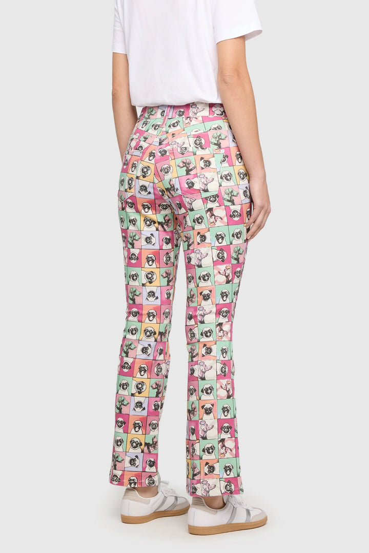 Side view of Mac Jeans printed jeans Fit, right side, women&